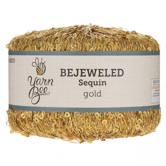 Gold Tinsel Glitter Yarn